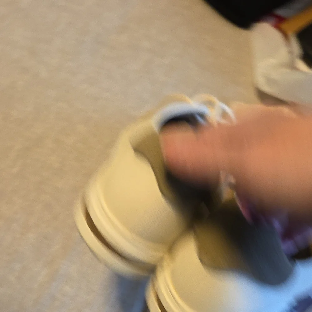 Birkenstock Cream and Gray Athletic Sneakers
